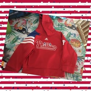 Adidas Phillies Hoodie - Never Worn 4T